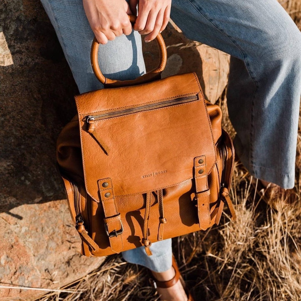 The Kelly - 3 Way Carry Full Grain Leather Backpack Kelly Moore